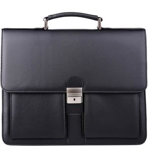 Leather work/briefcase laptop bag